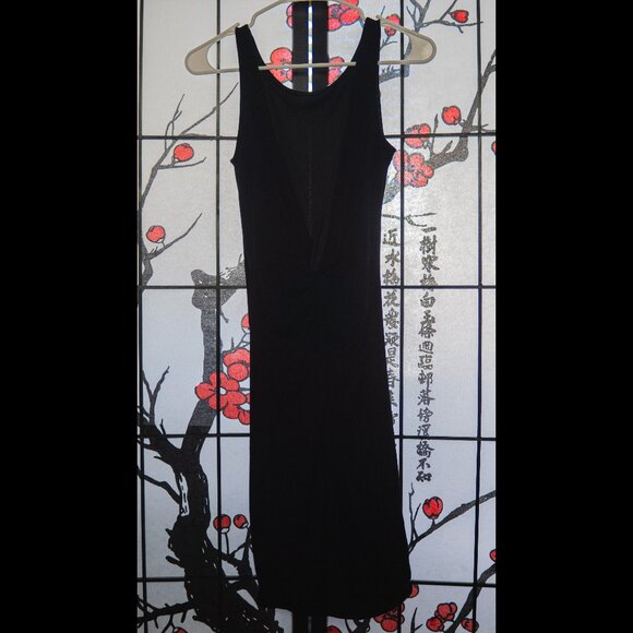 Chocolate USA | Black | Sleeveless Midi Dress w/ Knotted Back | Small - Picture 1 of 2